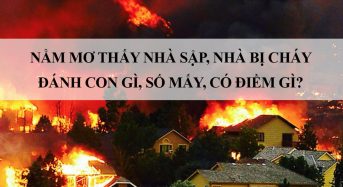Nằm mơ thấy nhà sập, nhà bị cháy đánh con gì, số mấy, có điềm gì?