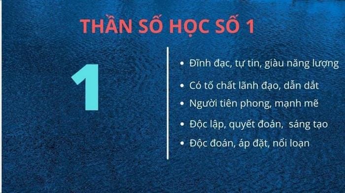 Để biết ý nghĩa số 73 trong Thần số học thì cần biết ý nghĩa, đặc điểm của con số chủ đạo 1