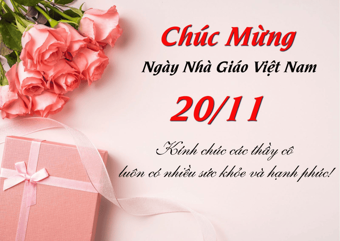 Gửi đến thầy cô những lời chúc 20/22 ý nghĩa