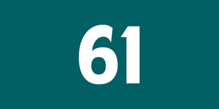 ý nghĩa số 61