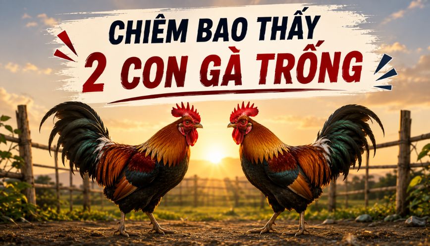 Chiêm bao thấy 2 con gà trống