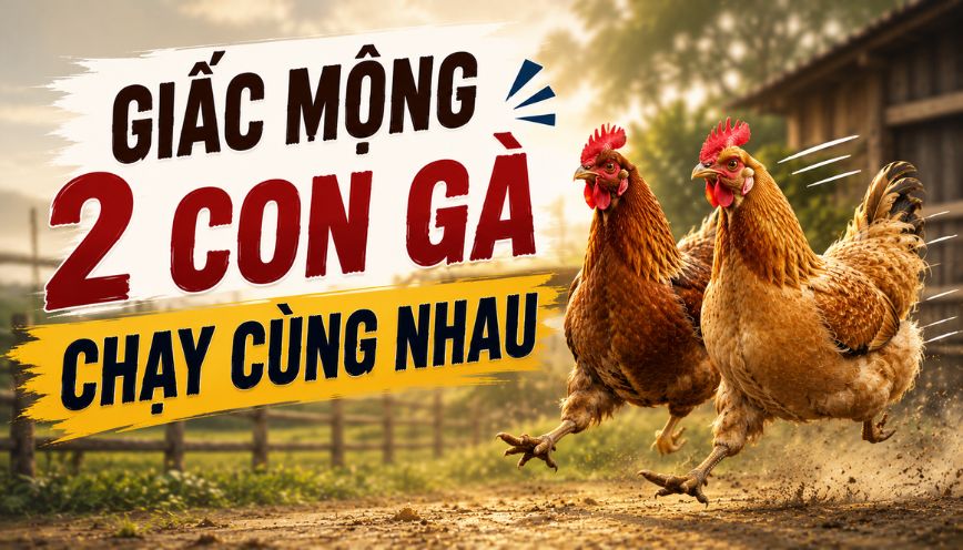 Giấc mộng 2 con gà chạy cùng nhau