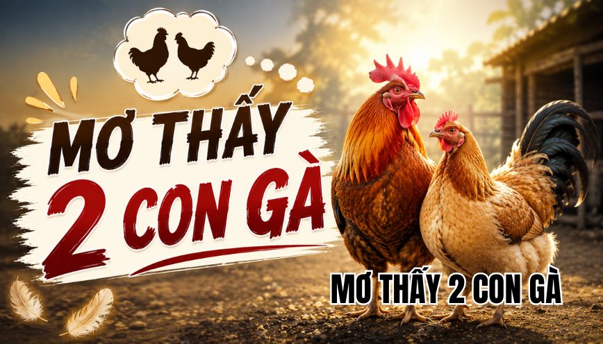 mơ thấy 2 con gà