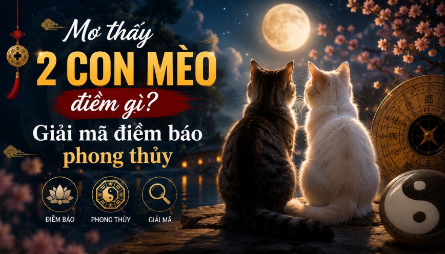 Mơ thấy 2 con mèo điềm gì? Giải mã điềm báo phong thủy