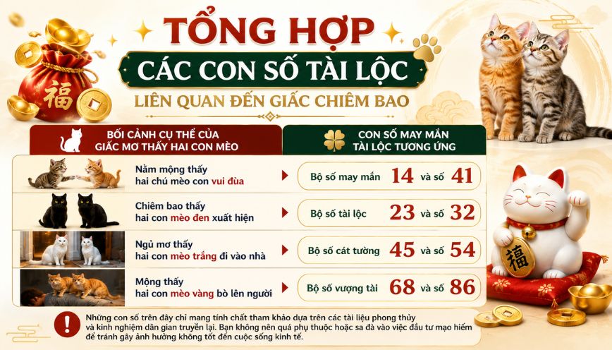 Tổng hợp các con số tài lộc liên quan đến giấc chiêm bao