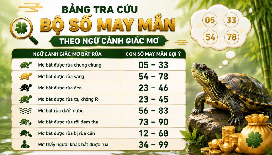 Bảng tra cứu bộ số may mắn theo ngữ cảnh giấc mơ