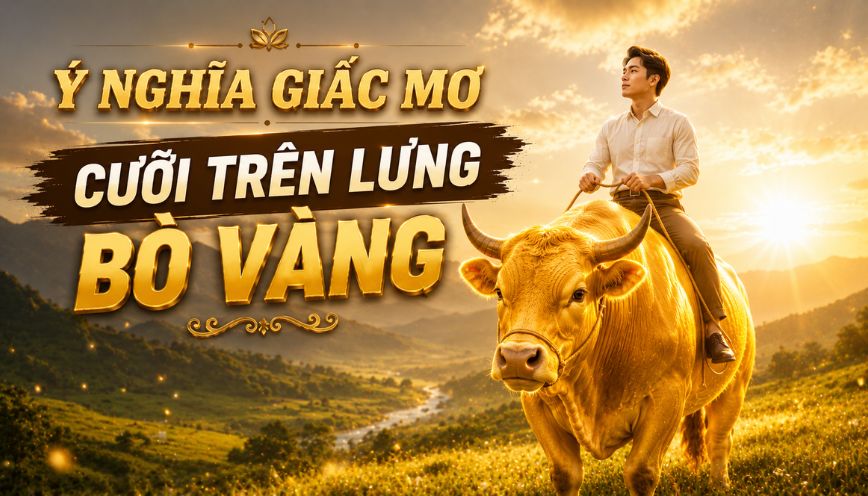 Ý nghĩa giấc mơ cưỡi trên lưng bò vàng