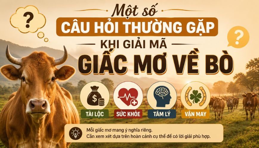Một số câu hỏi thường gặp khi giải mã giấc mơ về bò