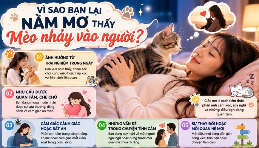 Vì sao bạn lại nằm mộng thấy con vật này nhảy vô người?