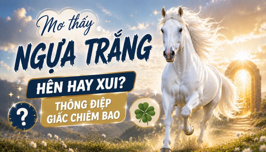 Mơ thấy ngựa trắng hên hay xui? Thông điệp giấc chiêm bao