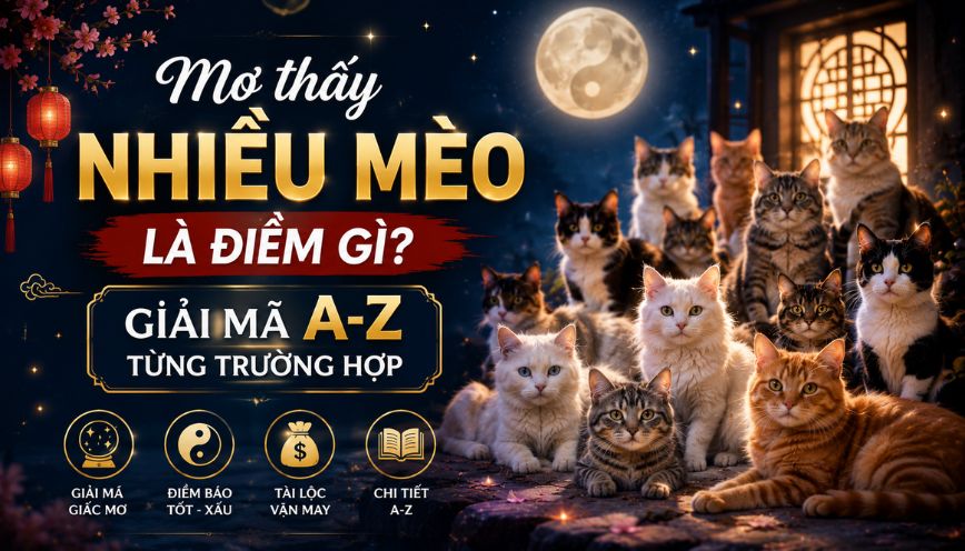 Mơ thấy nhiều mèo là điềm gì? Giải mã A-Z từng trường hợp