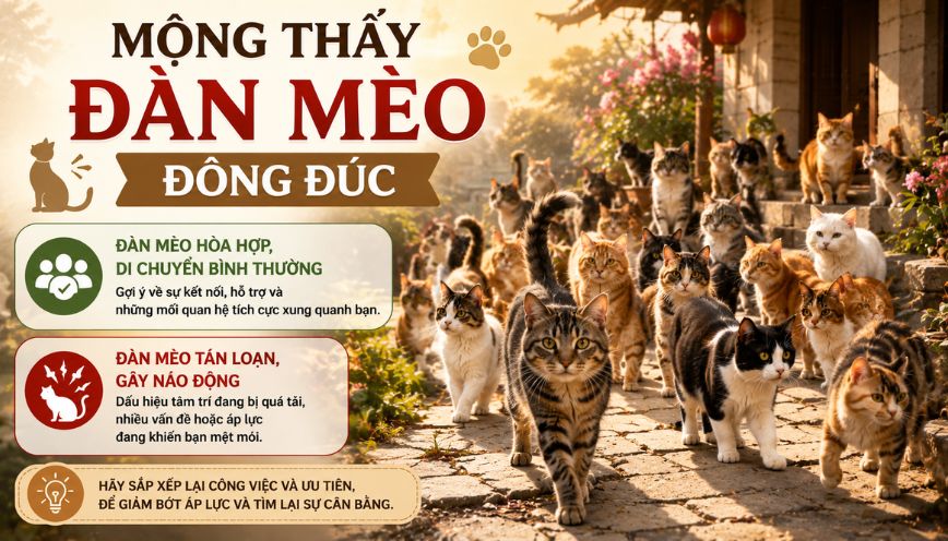 Mộng thấy đàn mèo đông đúc