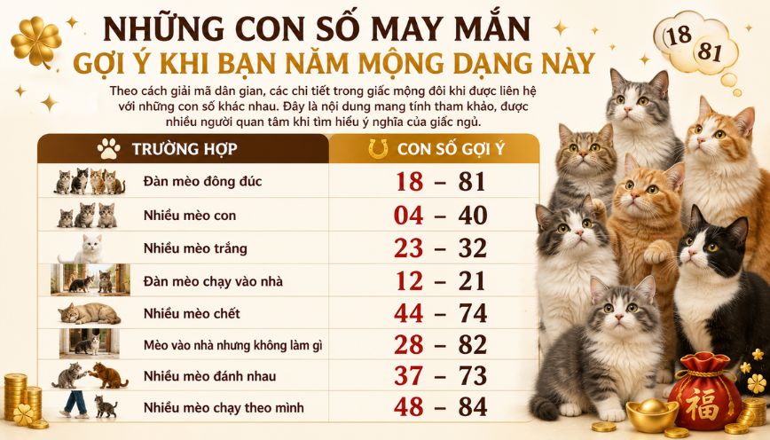 Những con số may mắn gợi ý khi bạn nằm mộng dạng này