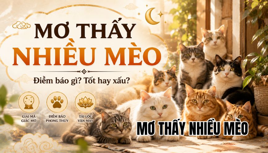 Mơ thấy nhiều mèo
