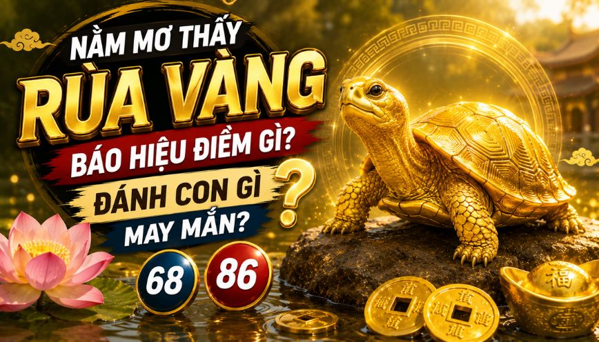 Nằm mơ thấy rùa vàng báo hiệu điềm gì? Đánh con gì may mắn?